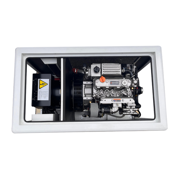 Silent type Marine generator set for yacht or small boat 12KW/24kw 50/60HZ sea water cooling