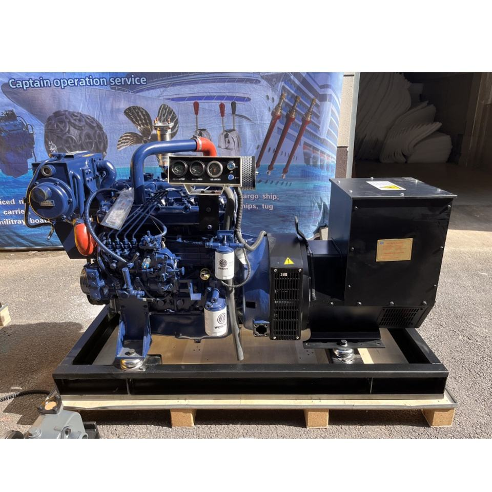 Weichai Open Frame Marine Diesel Generators 40KW 50Hz/60Hz 380V-400V 3-Phase Single-Phase