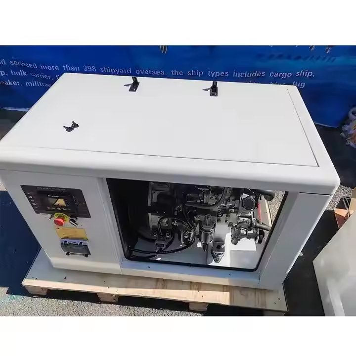 12KW/24KW Silent Marine Diesel Generator Set for Yacht or Small Boat 50/60HZ Sea Water Cooling